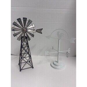 Rustic Farmhouse Decor Lot Windmills